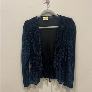 Vintage Surf and Turf Black and Blue Women's top